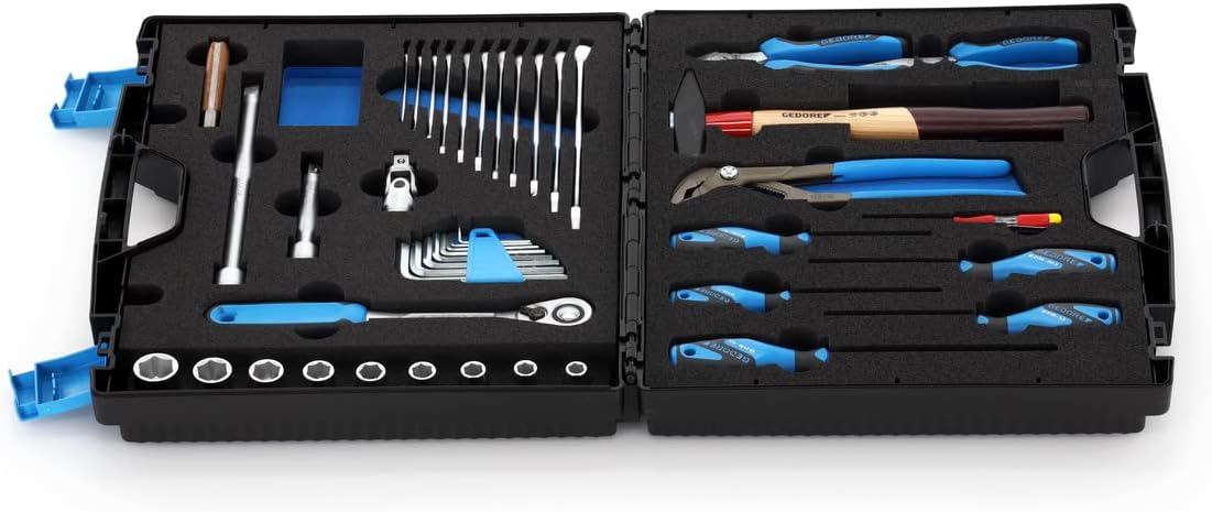 🔥 Angebote & Aktionen – GEDORE TOURING Tool Box Set 49 Pieces Filled Universal Tool for Household in Plastic Case 1000 – Bild 5