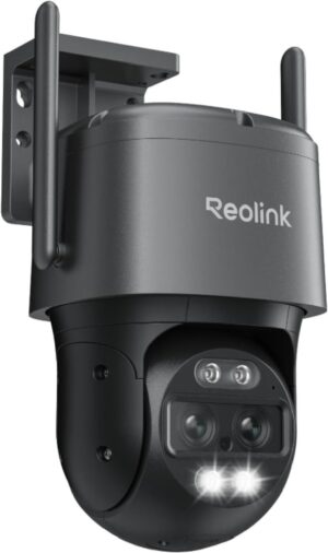 ⚡ Elektro & Technik – Reolink 4K 8MP Wi-Fi 6 PTZ Überwachungskamera für den Außenbereich WiFi mit Auto-Tracking-Zoom, Dual-Objektiv, Dual-Ansicht, WiFi-Kamera für den Außenbereich mit intelligenter Erkennung, Farbnachtsicht, Außenkamera, TrackMix WiFi