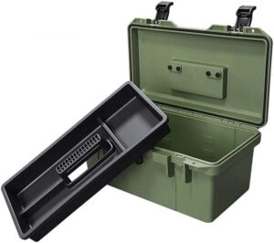 ⚡ Elektro & Technik – Werkzeugkoffer Organizer Haushalt Hardware Werkzeug Box Elektriker Reparatur Verdickt Handheld Lagerung Multi-funktionale Auto Notfall(Grün)
