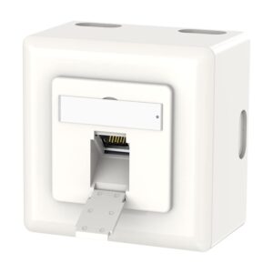 ⚡ Elektro & Technik – VCELINK Netzwerkdose Cat6A Universal, 1 x RJ45 Port LAN Buchse geschirmt, Datendose Aufputz oder Unterputz, RJ45 Buchse, 10 Gigabit Ethernet Netzwerk AP Buchse, POE, CAT7 CAT6 CAT5, Weiß