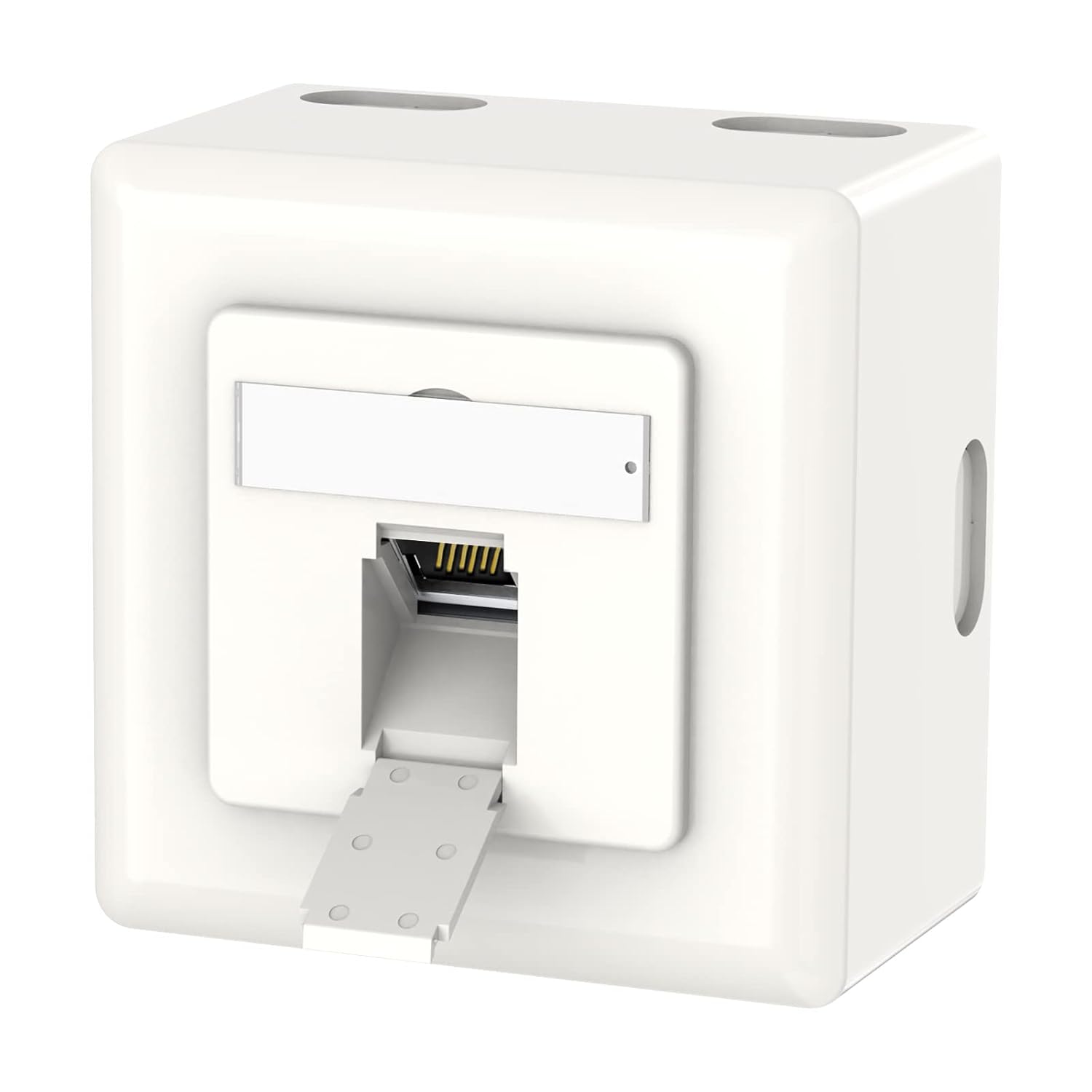 ⚡ Elektro & Technik – VCELINK Netzwerkdose Cat6A Universal, 1 x RJ45 Port LAN Buchse geschirmt, Datendose Aufputz oder Unterputz, RJ45 Buchse, 10 Gigabit Ethernet Netzwerk AP Buchse, POE, CAT7 CAT6 CAT5, Weiß