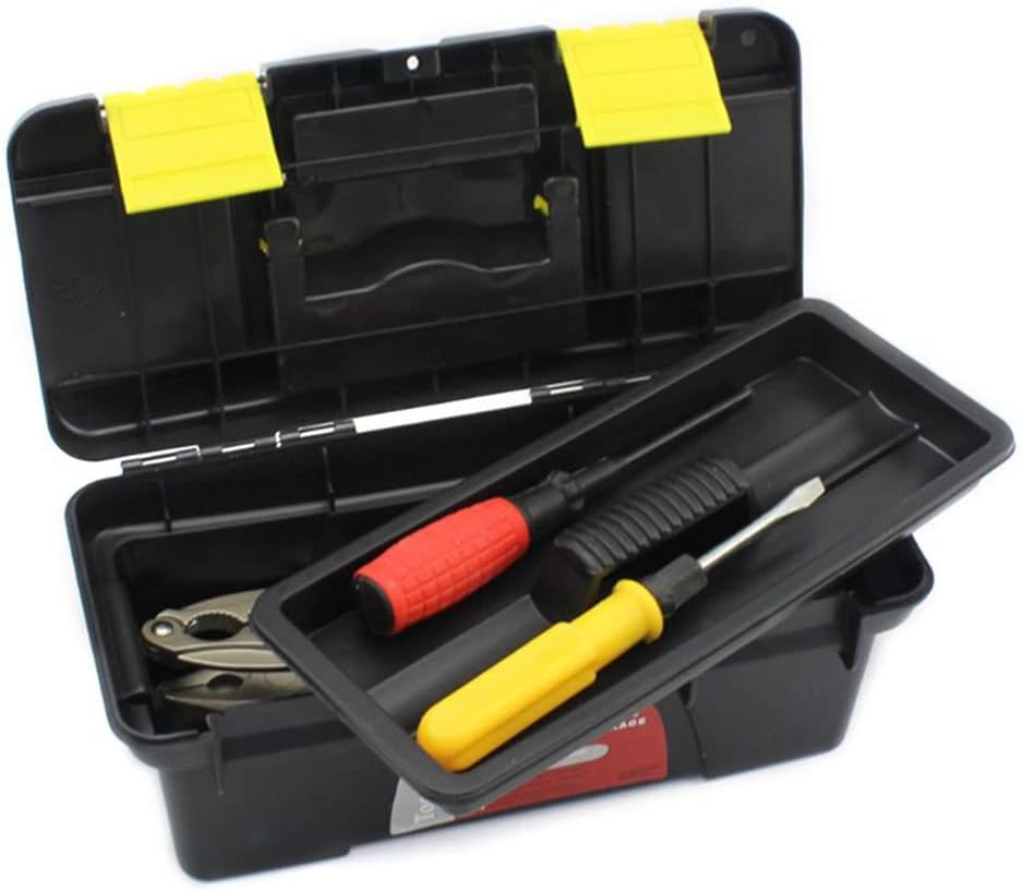 ⚡ Elektro & Technik – Utoolmart 14 Zoll schwarzer ABS-Werkzeugkasten Werkzeugkasten mit Reißverschluss, Handschlaufe, Werkzeugkasten und Griff UT191011B-0148 – Bild 6