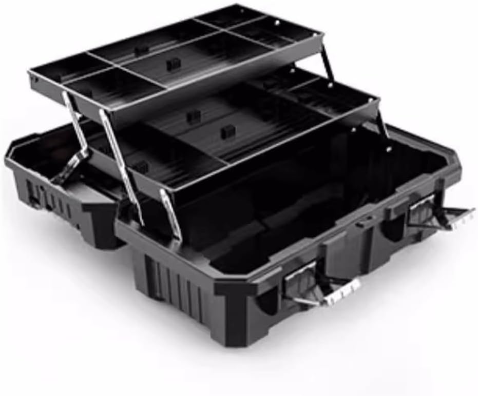 ⚡ Elektro & Technik – Werkzeugkasten, Edelstahl-Hardware-Werkzeugkasten, tragbare Outdoor-Notfallbox, Klempner und Elektriker, verdickte Reparaturbox, Aufbewahrungsbox für Haushaltsteile, Schnellverschluss und O – Bild 3