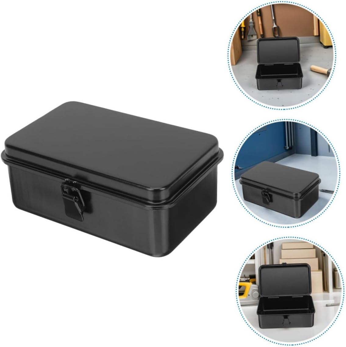 🚗 KFZ & Werkstatt – Portable Tool Box Made of Thick Iron, Small Metal Box with Secure Closure, Compact Storage Box for DIY and Car Mechanics – Bild 9