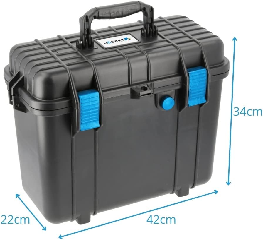 🔥 Angebote & Aktionen – Högert Technik - Hermetisch Werkzeugkoffer - Hermetischer Werkzeugkasten / Werkzeugbox (16,5",42cmX22cmX34cm)- Stoßfest, spritzwassergeschützt IP55, staubdicht, EPDM-Dichtung – Bild 3