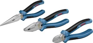 ⚡ Elektro & Technik – Bosch Professional 3-teiliges Zangenset (Kombizange, Spitzzange und Seitenschneider, mit L-BOXX-Einsatz)