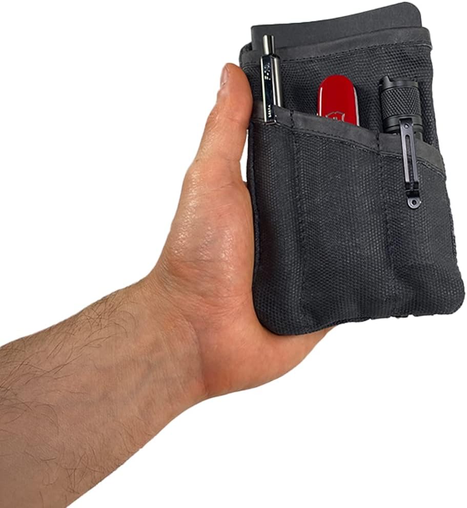 ⚒️ Bau & Montage – Hide & Drink, Multi-Tool-Taschentasche, kompakte Mehrzweck-EDC-Reißverschlusstasche, Mini-Camping-Werkzeugkoffer, gewachstes Canvas, Messerholster, handgefertigter schlanker Organizer – Bild 5