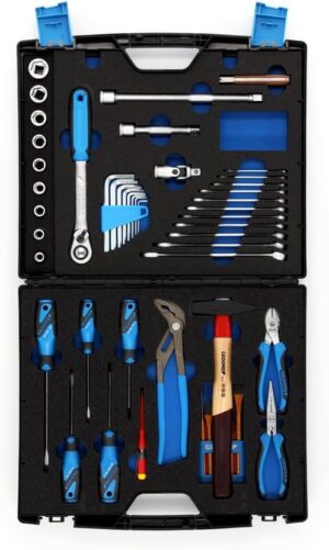 🔥 Angebote & Aktionen – GEDORE TOURING Tool Box Set 49 Pieces Filled Universal Tool for Household in Plastic Case 1000