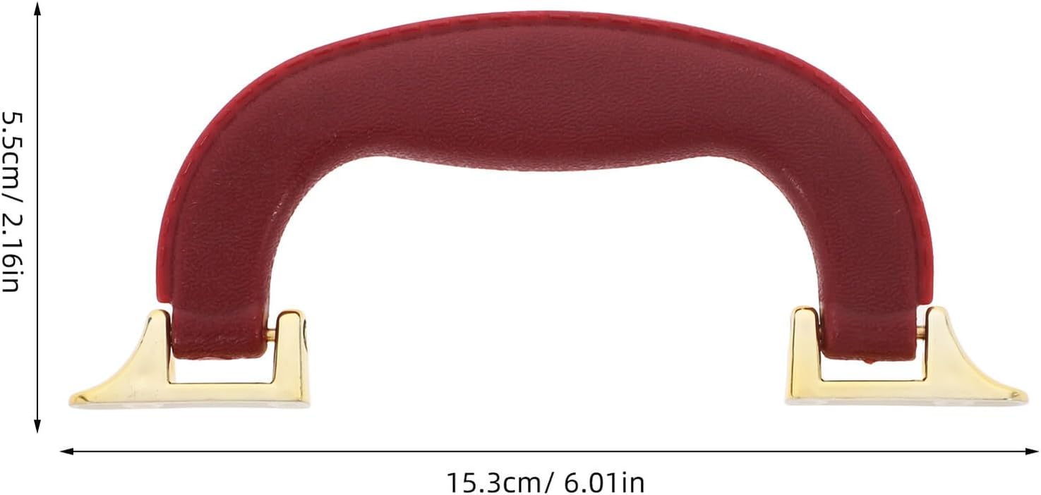 ⚒️ Bau & Montage – 2 Stück teiliges Kunstleder Koffergriff Ersatzgriff Pull Handle Griff für Verpackungsboxen Werkzeugkoffer Koffer Ergonomisch Weich Langlebig Einfache Montage – Bild 2