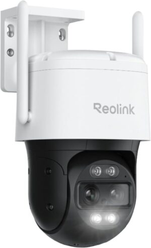 ⚡ Elektro & Technik – Reolink 4K 8MP Wi-Fi 6 PTZ Überwachungskamera für den Außenbereich mit Dual-Objektiv, Auto-Tracking-Zoom, WiFi-Kamera für den Außenbereich mit 3 intelligenten Erkennungsmodi, 30 m Farb-Nachtsicht, Außenkamera, Dual View, TrackMix WiFi