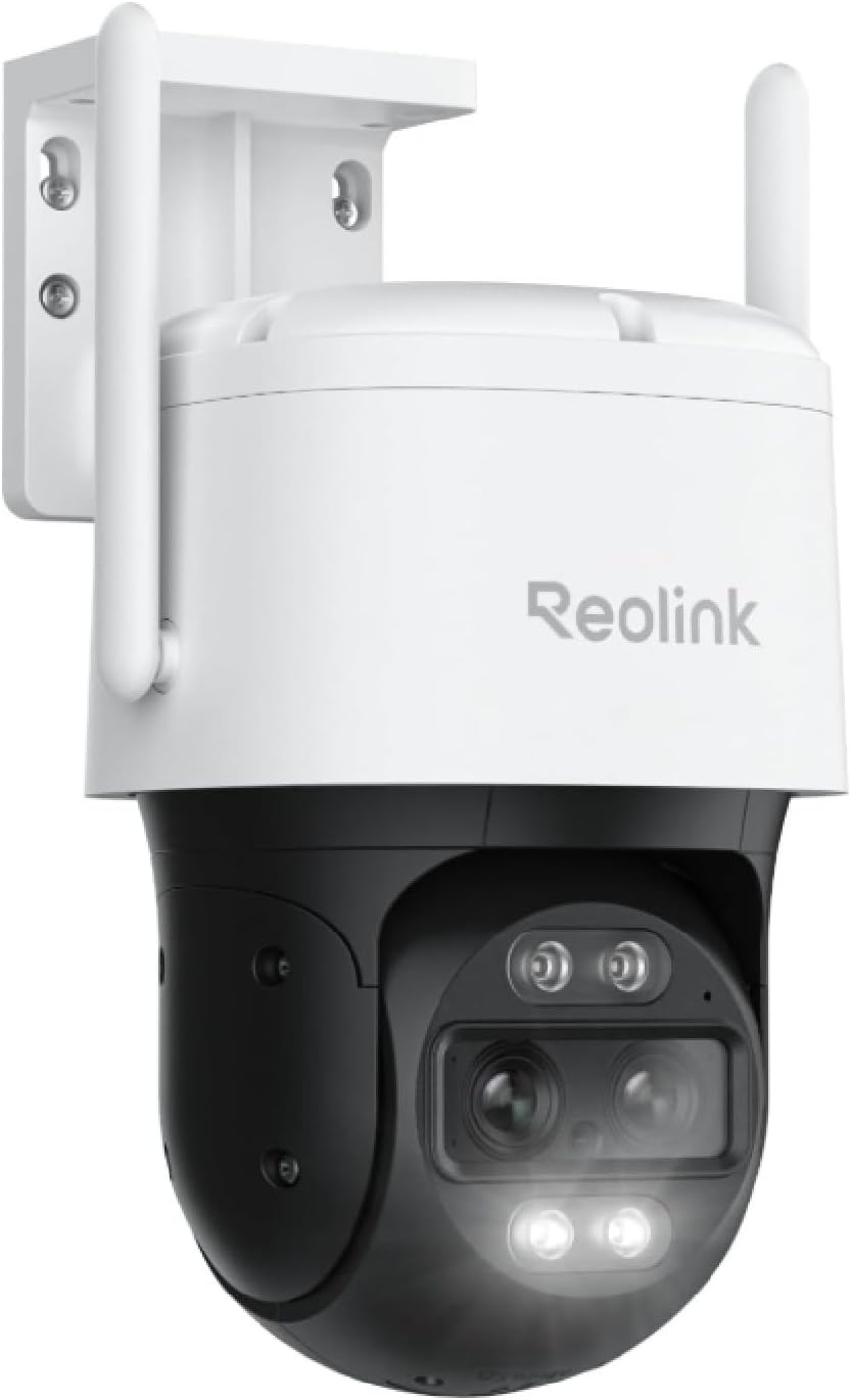 ⚡ Elektro & Technik – Reolink 4K 8MP Wi-Fi 6 PTZ Überwachungskamera für den Außenbereich mit Dual-Objektiv, Auto-Tracking-Zoom, WiFi-Kamera für den Außenbereich mit 3 intelligenten Erkennungsmodi, 30 m Farb-Nachtsicht, Außenkamera, Dual View, TrackMix WiFi