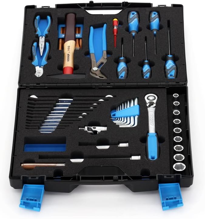 🔥 Angebote & Aktionen – GEDORE TOURING Tool Box Set 49 Pieces Filled Universal Tool for Household in Plastic Case 1000 – Bild 4