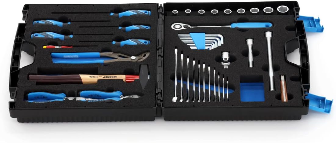 🔥 Angebote & Aktionen – GEDORE TOURING Tool Box Set 49 Pieces Filled Universal Tool for Household in Plastic Case 1000 – Bild 3