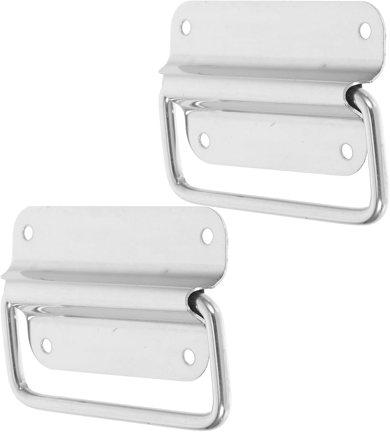 ⚒️ Bau & Montage – Yardenfun 2 Stück Teiliges Schwere Metallgriffe Klappbar für Werkzeugkoffer und Industrieboxen Rostfreie Tragegriffe mit einfachem Montagelochdesign Modernes minimalistisches Design für