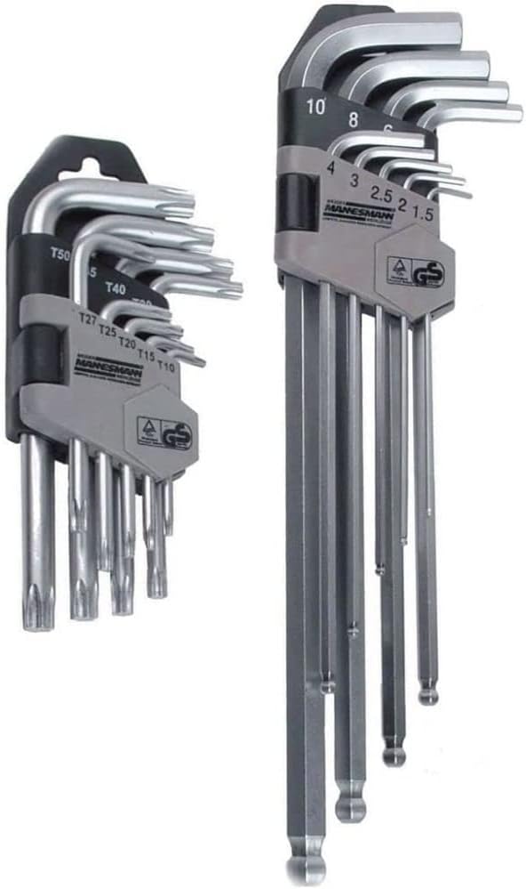 🚗 KFZ & Werkstatt – Mannesmann M18170 18-Piece Set of Hexagonal/TX/Ball Button Spanners – Bild 2