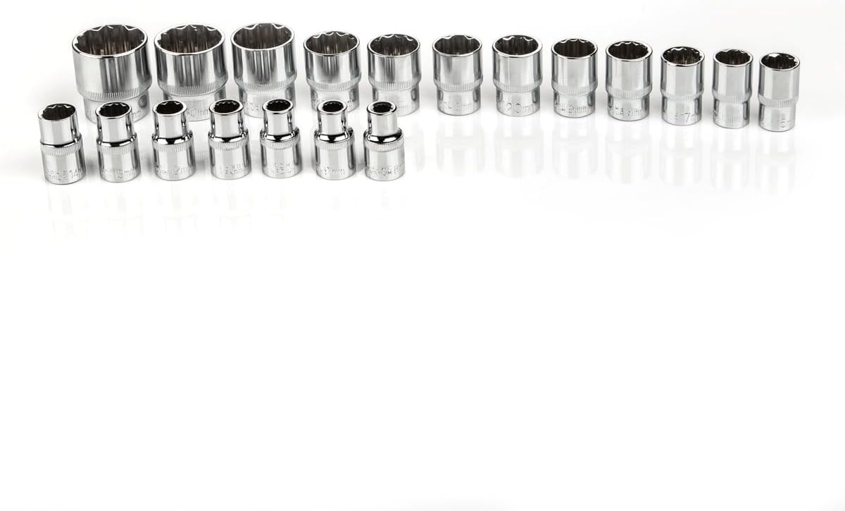 🚗 KFZ & Werkstatt – LST 19-Piece Socket Spanner Set Multi-Tooth Torx 1/2 Inch Tool Socket Nuts 8-32 mm – Bild 5
