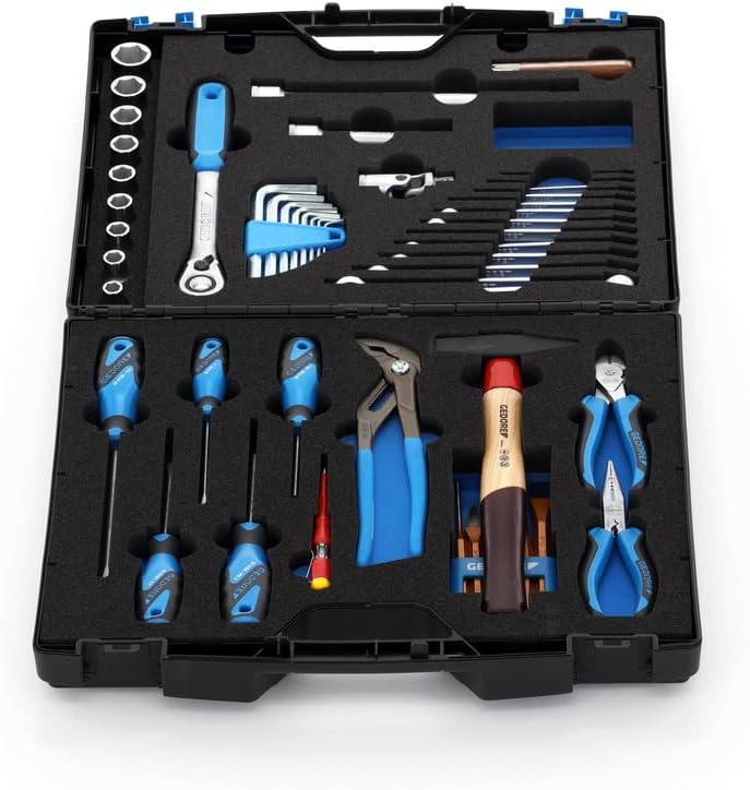 🔥 Angebote & Aktionen – GEDORE TOURING Tool Box Set 49 Pieces Filled Universal Tool for Household in Plastic Case 1000 – Bild 2
