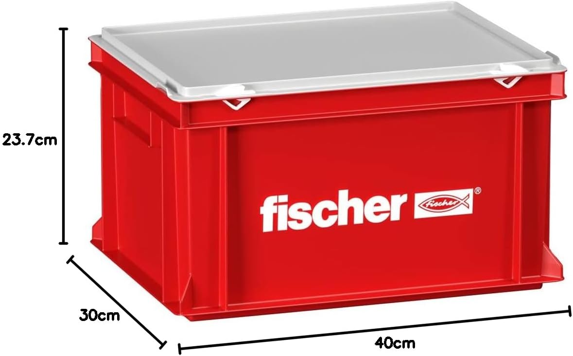 ⚒️ Bau & Montage – fischer Großer Handwerkerkoffer, robuster und geräumiger Werkzeugkoffer für professionelle Handwerker und passionierte Heimwerker, ideal zur sicheren Aufbewahrung und Organisation von Werkzeugen – Bild 2