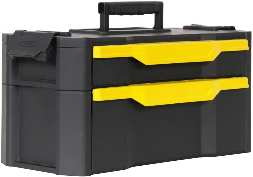 ⚡ Elektro & Technik – Stanley 1-79-206 Rollwerkstatt aus Metall und Kunststoff, leerer Werkzeugwagen mit 3 modularen Einheiten, vielseitiger Werkzeugkasten für Kleinteile und große Werkzeuge, 1-79-206 – Bild 30