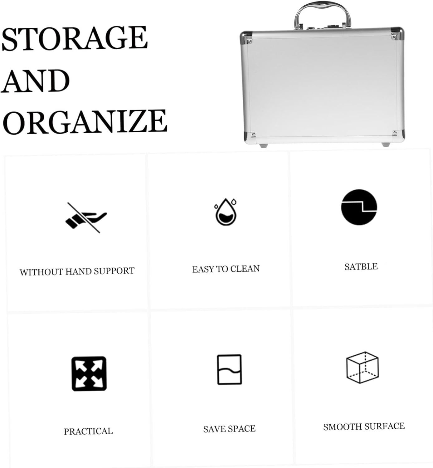 ⚡ Elektro & Technik – Aluminium Werkzeugkoffer mit Passwort Multifunktionale Aufbewahrungsbox mit Schaumstoffeinlage Langlebige Tragbar für Elektriker und Outdoor Robustes Metall Organizer für Werkzeuge – Bild 9