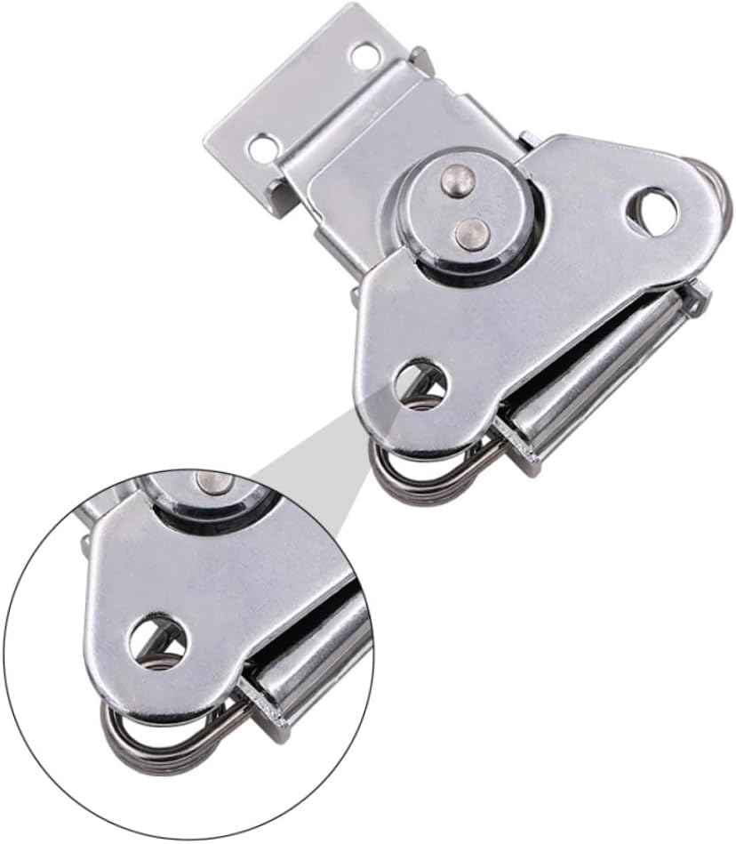 ⚒️ Bau & Montage – Kistenverschluss mit Federmechanik Langlebiger Stahl Latch Clip für Holzkisten Werkzeugkoffer Aufbewahrungsboxen Einfache Montage Robust und Sicher für Möbel und Transportkoffer – Bild 4