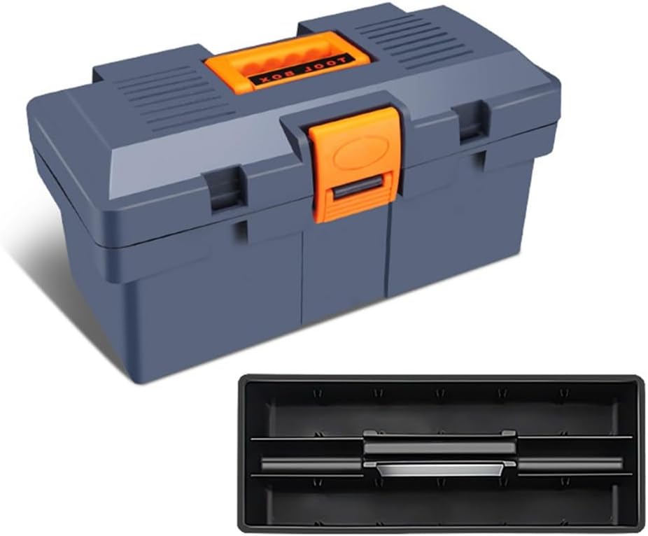 ⚡ Elektro & Technik – Doppelschichtiger Hardware-Werkzeugkoffer mit verstärkter PP-ABS-Konstruktion für organisierte Aufbewahrung, multifunktional für Elektriker und Wartung (F) – Bild 3