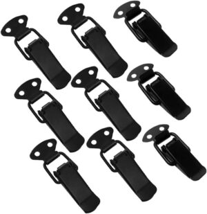 ⚒️ Bau & Montage – 12 Stück teiliges Schwere Metall Kofferverschlüsse mit Federriegel Robuste Box Schnappverschlüsse für Werkzeugkoffer Einfache Montage Langlebig und Rostfrei Verschiedene für
