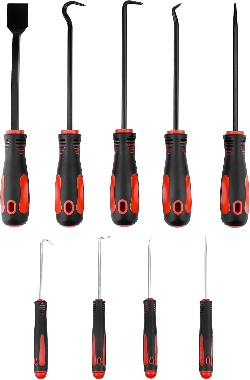 🚗 KFZ & Werkstatt – QWORK® 9-Piece Set with Long Hook and Pimple with Scraper, Seal Disassembly Tool, Car and Electronics Repair Tool Set – Bild 8