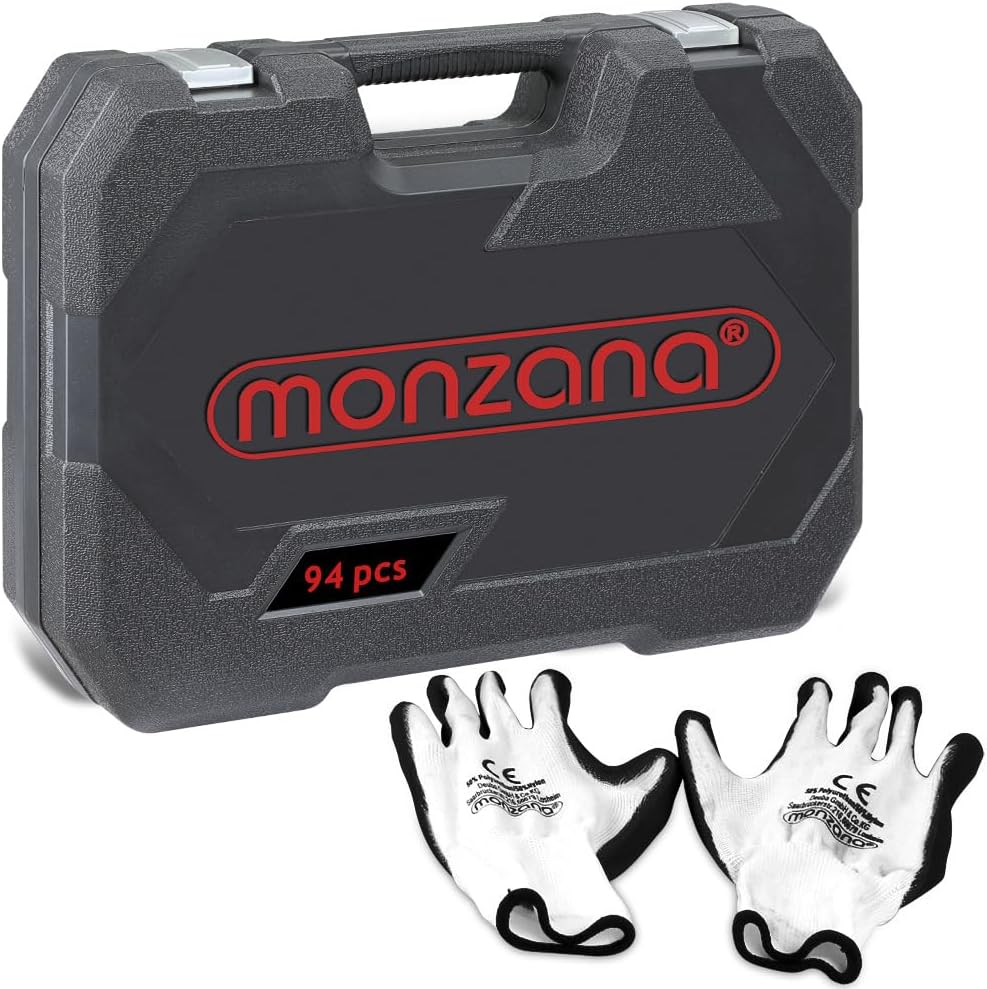 🚗 KFZ & Werkstatt – Monzana Socket Set, Chrome Vanadium Steel, Transport Case, Nut Box, Ratchet Box – Bild 2