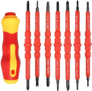 ⚡ Elektro & Technik – Schraubendreher, isoliertes Elektriker-Schraubendreher-Set, Schraubendreher-Set mit Griff, Schraubendreher-Sets mit magnetischen Schlitzen, Elektriker-Reparaturwerkzeug-Set