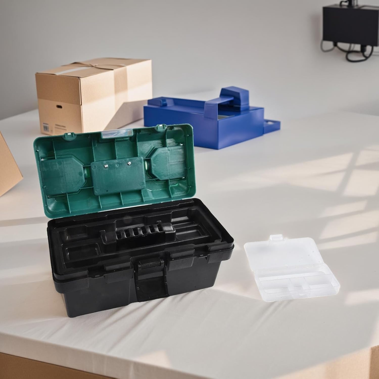 ⚡ Elektro & Technik – 35,6 cm Kunststoff-Werkzeugkoffer mit ABS-Schloss und bequemem Griff für Tischlerei und elektrische Reparaturen, 1 Stück – Bild 6