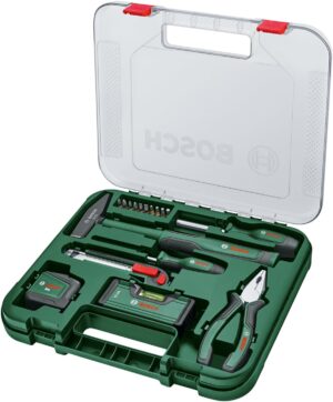 🔥 Angebote & Aktionen – Bosch Universal Werkzeug-Set, 17-teilig (vielseitiger Werkzeugkoffer, bestückt, hochwertig, ergonomisch, ideal für Reparaturen im Haus)