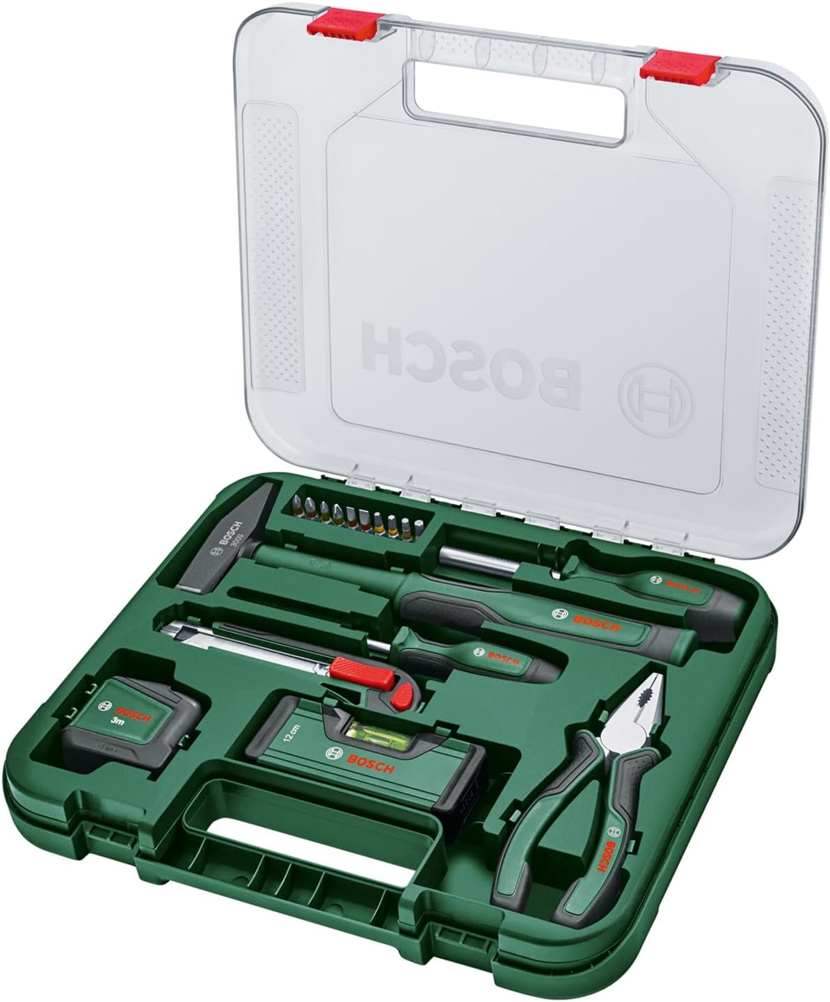 🔥 Angebote & Aktionen – Bosch Universal Werkzeug-Set, 17-teilig (vielseitiger Werkzeugkoffer, bestückt, hochwertig, ergonomisch, ideal für Reparaturen im Haus)