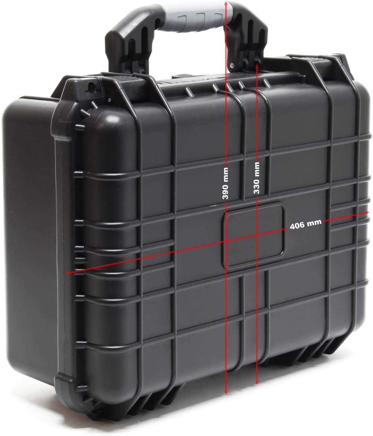 ⚡ Elektro & Technik – Wiltec Universalkoffer, 40,6 x 33 x 17,4 cm, schwarz, Schutzhülle, wasserdicht mit Druckausgleichsventil und verstellbaren Schaumstoffmatten – Bild 5