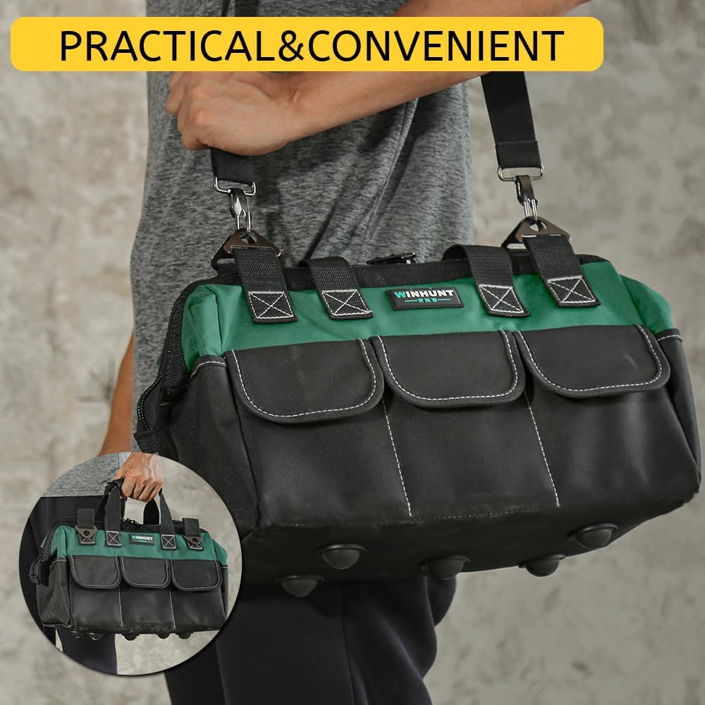 ⚡ Elektro & Technik – Werkzeugtasche, 15-Zoll-Werkzeugtaschen-Organizer, Werkzeug-Aufbewahrungstasche mit breiter Öffnung, aus 1680D-Polyester, mit 14 Multi-Taschen (15 Zoll) – Bild 9