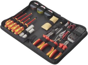 ⚡ Elektro & Technik – Toolcraft TO-7762929 Elektriker-Heimwerker-Werkzeugset in Tasche 50-teilig mit Digitalmultimeter VOLTCRAFT VC-22
