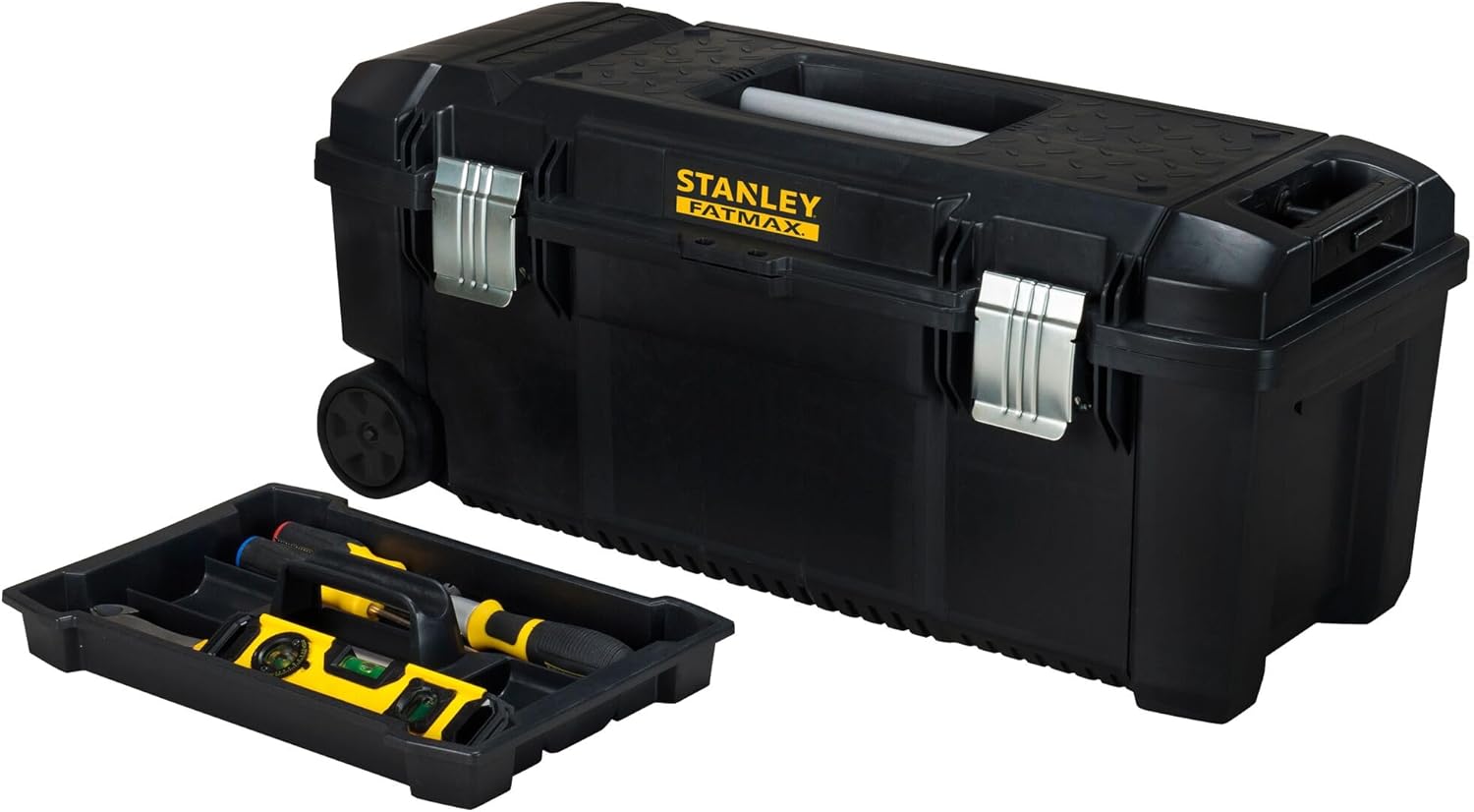 🔥 Angebote & Aktionen – Stanley Fatmax FMST1-75761 Tool Box Structual Foam (Splash-proof with Metal Clasps, All-Round Rubber Seal and Telescopic Handle)