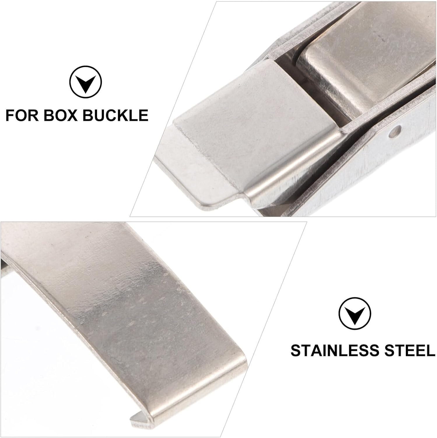 ⚒️ Bau & Montage – Beatifufu 2 Stück Teiliges Edelstahl Ausrüstungskasten Schnallen Langlebig Rostfrei Werkzeugkoffer Verriegelung Kastenwagen Geeignet Einfache Montage Robuste Metallverschlüsse – Bild 9