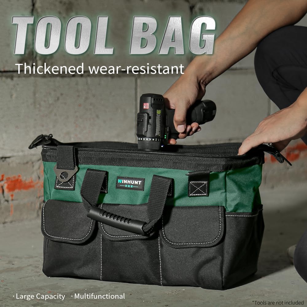 ⚡ Elektro & Technik – Werkzeugtasche, 15-Zoll-Werkzeugtaschen-Organizer, Werkzeug-Aufbewahrungstasche mit breiter Öffnung, aus 1680D-Polyester, mit 14 Multi-Taschen (15 Zoll) – Bild 8