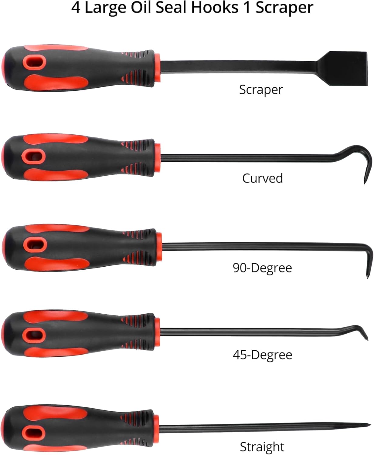 🚗 KFZ & Werkstatt – QWORK® 9-Piece Set with Long Hook and Pimple with Scraper, Seal Disassembly Tool, Car and Electronics Repair Tool Set – Bild 3
