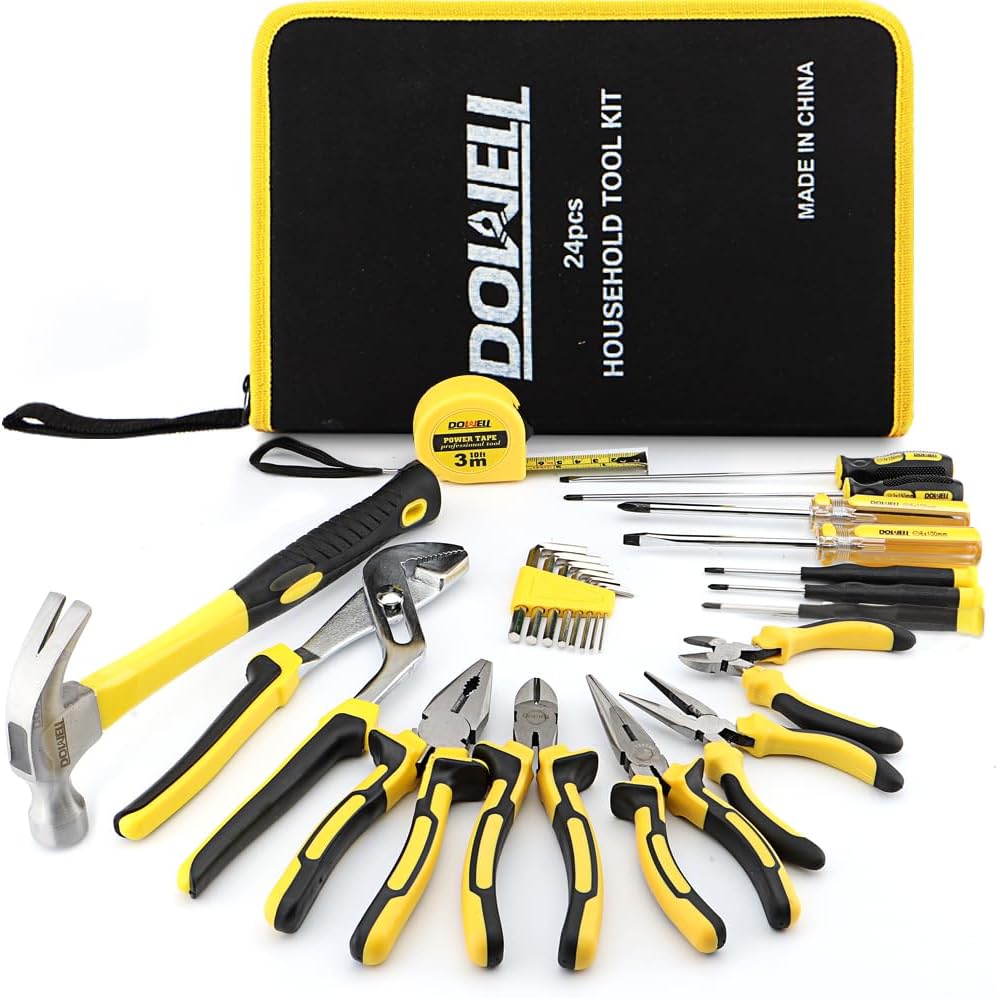 🔥 Angebote & Aktionen – DOWELL 24 Piece Homeowner Tool Set Repair Hand Tool Set with Portable Tool Bag