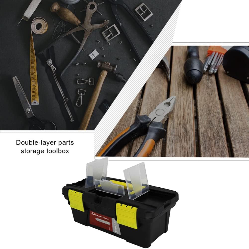 ⚡ Elektro & Technik – Utoolmart 14 Zoll schwarzer ABS-Werkzeugkasten Werkzeugkasten mit Reißverschluss, Handschlaufe, Werkzeugkasten und Griff UT191011B-0148 – Bild 5