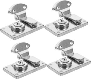 ⚒️ Bau & Montage – 4 Stück Teiliges Retro Metallverschluss Antikes Design Kleine Schlossriegel für Holzkisten Praktische Überfälle für Koffer Schmuckkästchen und Werkzeugkoffer Einfache Montage