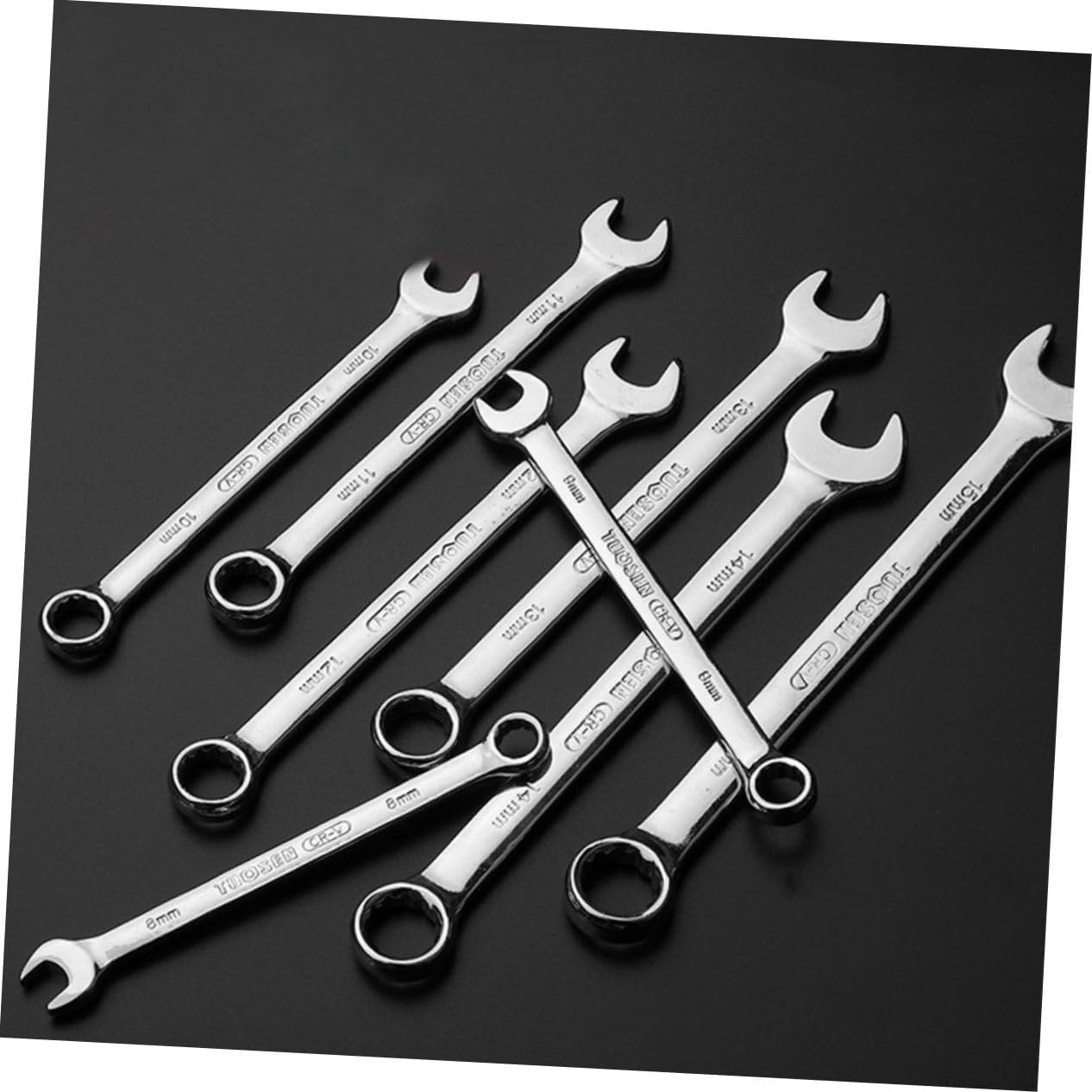🚗 KFZ & Werkstatt – NUOBESTY 14-piece adjustable piece combination key set with storage bag, tool set for DIY enthusiasts and professionals for precise repairs and versatile – Bild 8