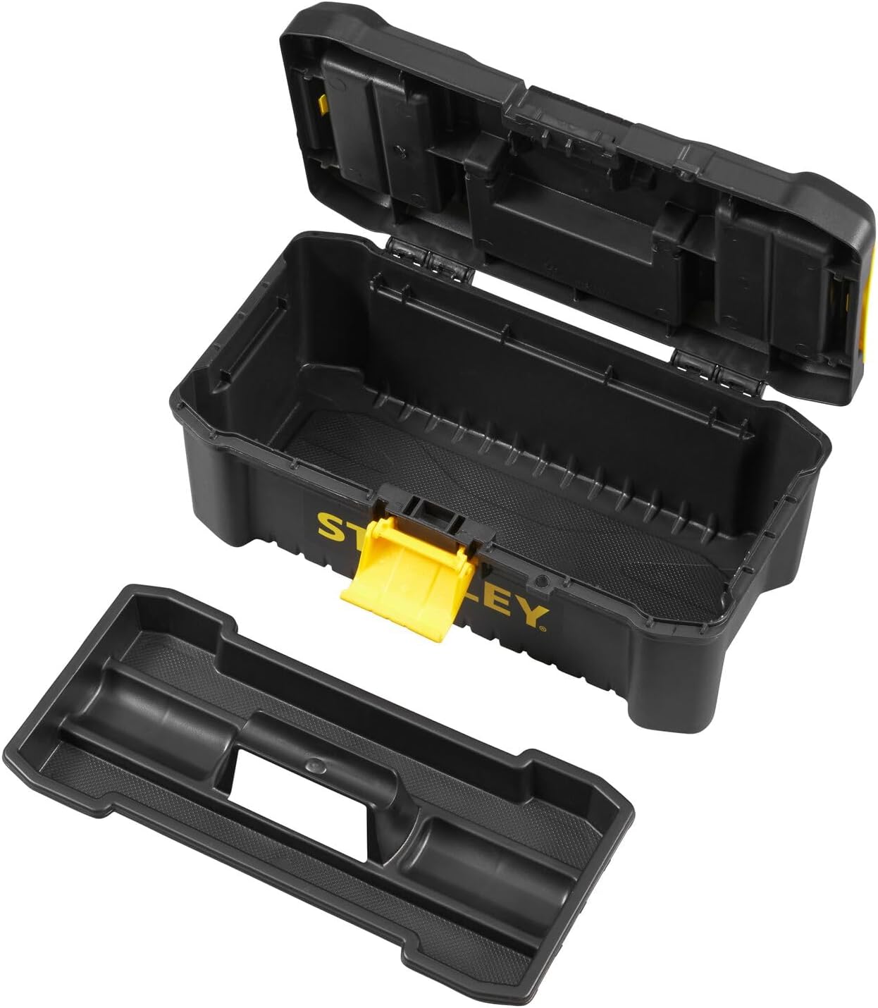 🔥 Angebote & Aktionen – Stanley STST1-75514"Essential" 12.5" Toolbox with Plastic Latches, Black/Yellow – Bild 2