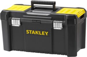 ⚒️ Bau & Montage – Stanley STST1-75521 Essential 19-Zoll-Werkzeugkasten mit Metallverschlüssen, Schwarz/Gelb, Zoll