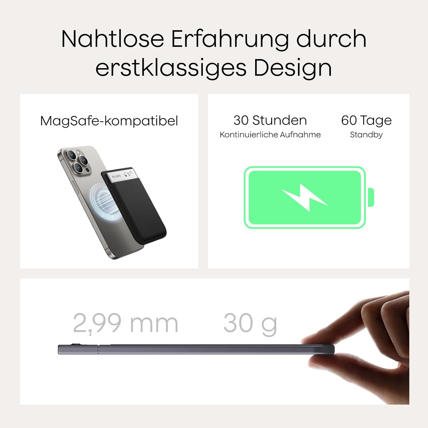 ⚡ Elektro & Technik – PLAUD NOTE AI Digital Voice Recorder, 64 GB Aufnahmegerät mit ChatGPT 4o zum Transkribieren und Zusammenfassen, One-Touch-Aufnahme, Rauschunterdrückung, 30 Stunden Aufnahme für Vorlesungen – Bild 7