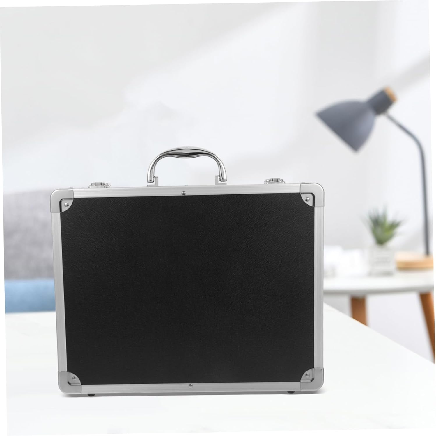 ⚒️ Bau & Montage – VILLCASE Werkzeugkasten aus Aluminiumlegierung, Aufbewahrungsboxen, tragbare Aktentasche für den Arbeitsplatz, Aktentasche aus Aluminiumlegierung, Metallgehäuse, schwarzer Kunststoff – Bild 6