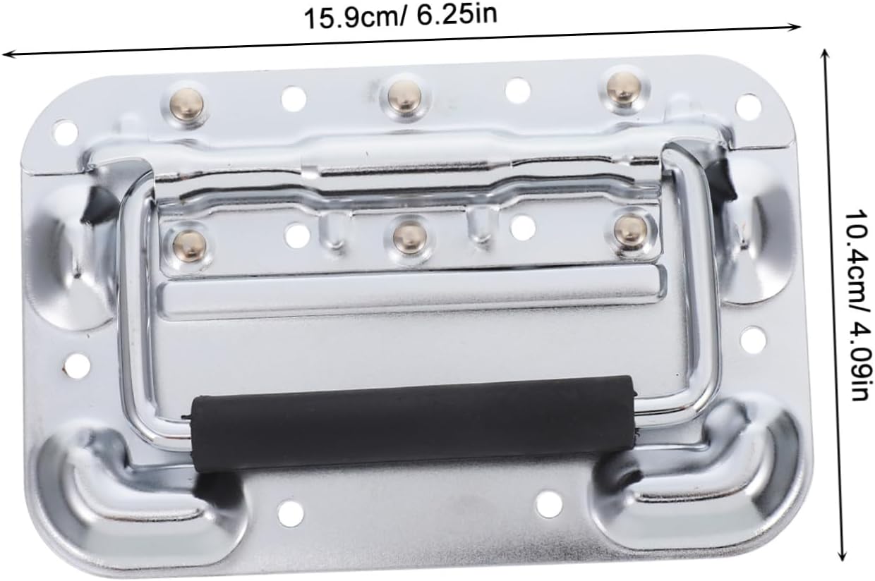 ⚒️ Bau & Montage – Federklappgriff Federstahl Klappbar Liftgriff für Aviation Case und Schrank Robustes Material Einfache Montage Vielseitiger Tragegriff für Werkzeugkoffer und Industrieboxen – Bild 2