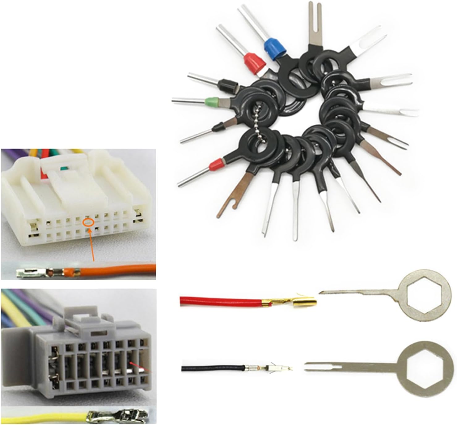 🔥 Angebote & Aktionen – Multipurpose Terminal Removal Kit, Electric Pin Extractor for Car Connector Service Car Terminal Release Tool – Bild 8